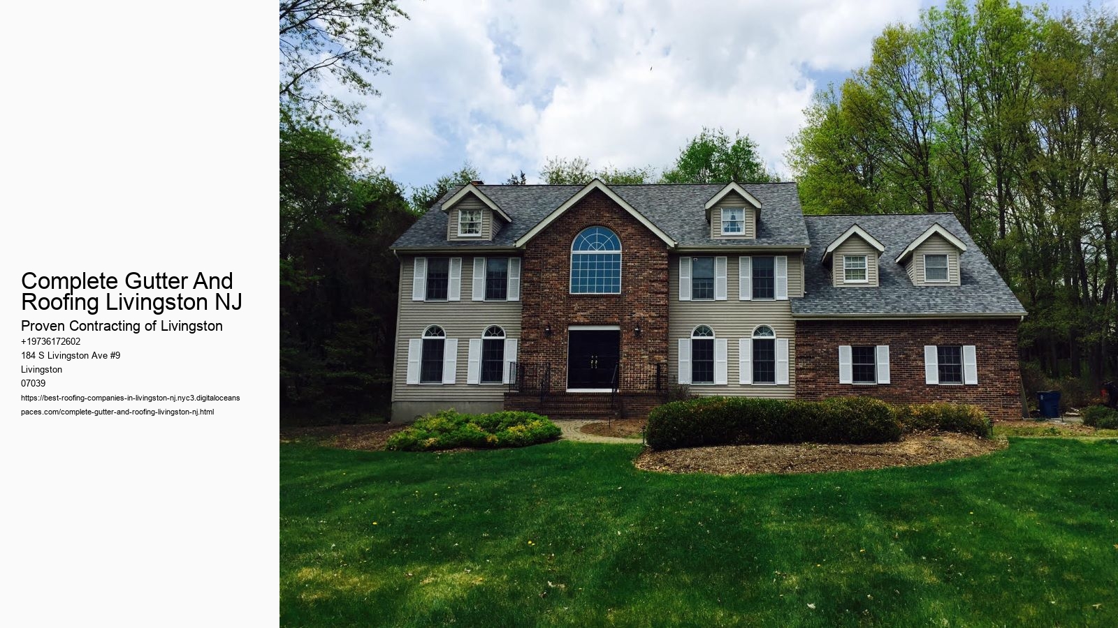 Complete Gutter And Roofing Livingston NJ