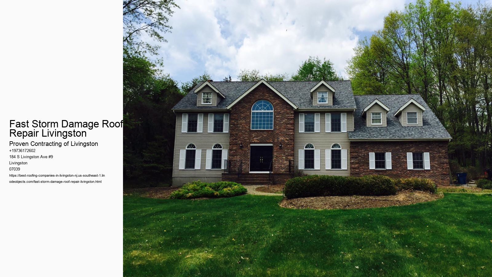 Fast Storm Damage Roof Repair Livingston