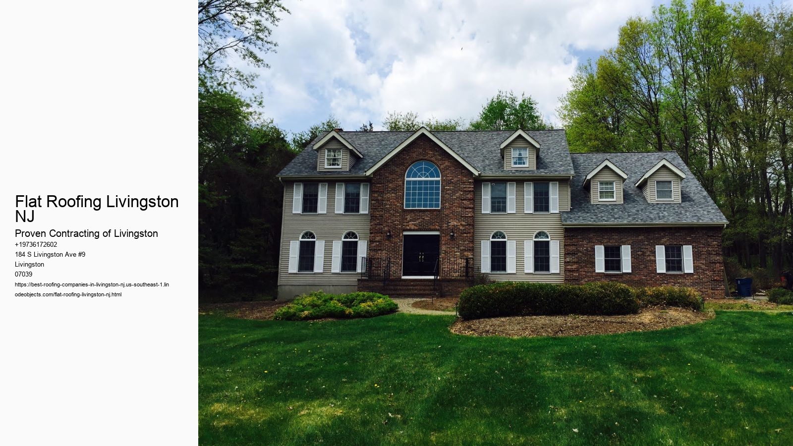 Flat Roofing Livingston NJ