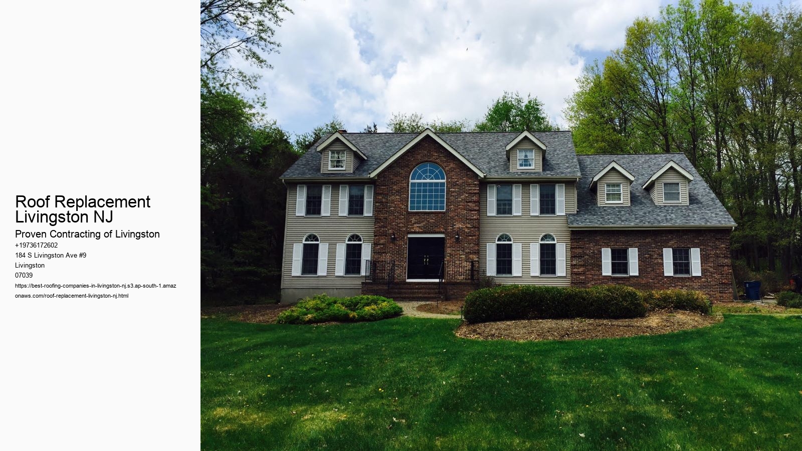 Roof Replacement Livingston NJ