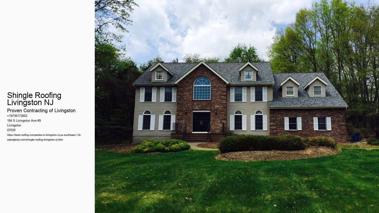 Shingle Roofing Livingston NJ